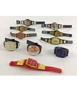 WWE Championship Belts Action Figure Accessories 10pc Lot Tag Team Heavy... - £77.49 GBP