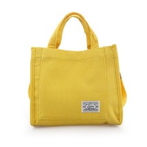 Luxury Designer Handbag Corduroy Woman Bag Yellow 26X23X10 - £7.16 GBP