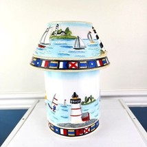 Nautical Electric Candle Jar Warmer Beachy Lighthouse - $27.72