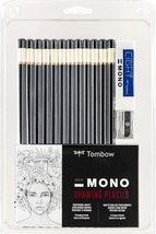 Tombow 51523 Mono Drawing Pencil Set: 12-Piece, Premium Quality Graphite... - £24.27 GBP