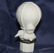 Dept 56 Snowbabies &quot;FLY WITH ME&quot; Bisque Hinged Trinket Box 1999 - £12.94 GBP