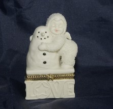 Dept 56 Snowbabies &quot;I Love You&quot; Hinged Trinket Box - £13.89 GBP