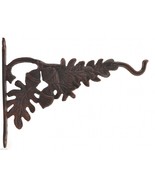 Decorative Plant Hanger Oak Leaf &amp; Acorn Cast Iron Hanging Basket Hook 1... - £16.04 GBP