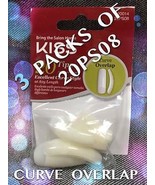 LOTS OF 3 PACKS KISS CURVE OVERLAP 20 TIPS CURVE STYLE AT ANY LENGTH # 2... - $68.78 MXN