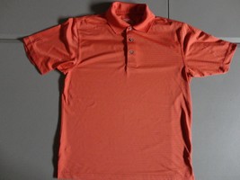 Orange Champions Tour Polyester Polo Shirt Men's M Excellent Free Us Shp - £17.32 GBP