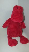 JELLYCAT plush Cordy roy red dinosaur alligator 15-16&quot; cordyroy chenille ribbed - £11.96 GBP
