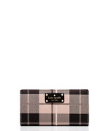 Kate Spade New York Ellison Avenue Stacy Wallet, Woodland Plaid Pumice - £59.15 GBP