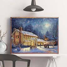 Embroidery Christmas Snowflake Embroidery Wall Art Diamond Painting - $17.30+