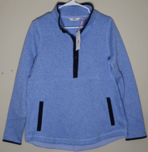 Vineyard Vines Fashion Knits Women&#39;s Snap-Placket Fleece Bayside Blue Med NWT - $39.59