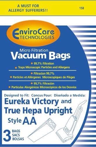 Envirocare Vacuum Bags Fits Eureka Victory &amp; True HEPA Upright Style AA ... - $2.75
