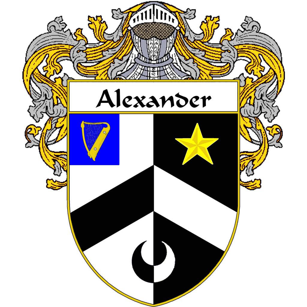 Alexander Family Crest / Coat of Arms JPG and PDF - Instant Download - $2.90
