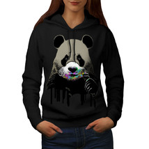 Wellcoda Cute Panda Sweets Animal Womens Hoodie, Wild Casual Hooded Sweatshirt - £29.19 GBP