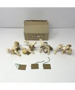Vtg Fontanini Simonelli Depose Italy Tumbling Cherub Angel Set Of 4 Nati... - $726.44 MXN