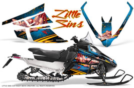 Arctic Cat F Series Snowmobile Graphics Kit Creatorx Decals Little Sins Blue Ice - £236.82 GBP