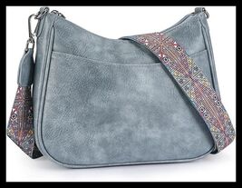 NWT Women's Aphison Blue Faux Leather Crossbody/Shoulder Bag Purse - $21.00