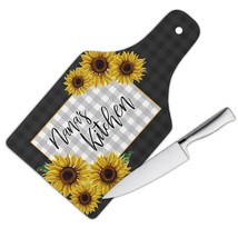 Personalized Sunflower Nana Kitchen : Gift Cutting Board Flower Floral Yellow De - £24.12 GBP