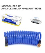 HOSECOIL PRO 20&#39; W/DUAL FLEX RELIEF HP QUALITY HOSE HCP2000HP - £37.76 GBP