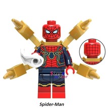 Iron Spider Armor Spider-Man Minifigures Marvel Avengers Infinity War Block - £2.35 GBP