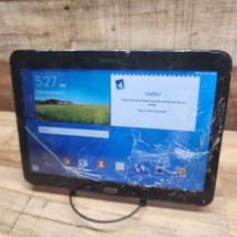 Samsung Galaxy Tab 4 SM-T530NU 16GB, 10.1&quot; Busted Screen - Working Read Descrip! - £25.00 GBP