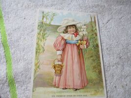 Vintage 1894 Lion Coffee Pocket Knife Easter Woolson Spice Trade Card To... - $34.64