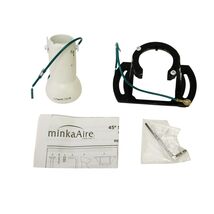 MinkaAire AZ45-WHF 45 Degree Sloped Ceiling Adapter - Flat White READ - $12.90