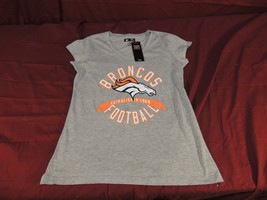 NFL 2024 Licensed Women&#39;s Denver Broncos Shirt Raglan Jersey Gray Orange... - $16.19