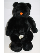 Build A Bear Black Plush Cat Orange Nose Green Eyes 16&quot; Vtg 1999 Ltd Ed ... - £180.73 GBP