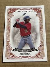 Kristian Robinson 2021 Onyx Vintage Baseball Arizona Diamondbacks Prospect - £2.78 GBP