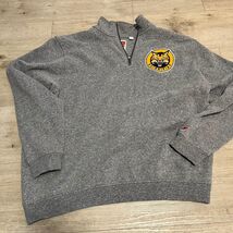 Quinnipiac Bobcats 1/4 Zip Sweatshirt Pullover Men's Medium Grey League ... - $24.95