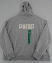 PUMA Hoodie Sweatshirt Sweater Womens SZ XL Grey Long Sleeve Athleisure ... - £10.69 GBP