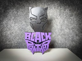 Black Panther Action Figure Nerd Geek Gift Collection Edition Marvel Fan Art - £20.28 GBP