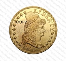 1795 Draped Bust Ten Dollar Gold Eagle Rare COPY coin - $14.99