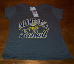 Vintage Style Women&#39;s Teen Minnesota Vikings Nfl Football T-Shirt Small New - £15.64 GBP