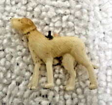 Vintage Miniature Celluloid Cracker Jack Gumball Prize Wolfhound Dog Figure - $8.42