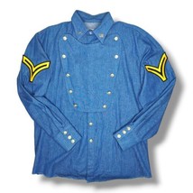 Vintage Frontier Rider Denim Shirt Mens Medium USA Costume US Calvary In... - £31.31 GBP