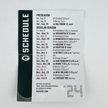 Green Bay Packers 2024 Wallet Schedule - $6.92