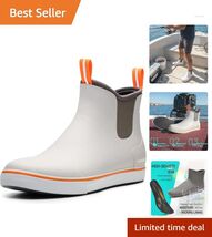 Men's Slip-On Neoprene Deck Boots - Comfortable Waterproof Fishing Shoes... - $93.01
