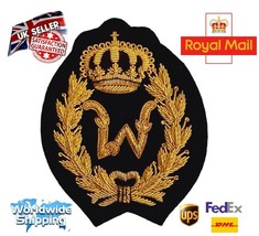 Bullion Embroidered Ralph Alphabet &quot;W&quot; Red Crown Blazer &quot;Handmade&quot;Bullio... - €20,83 EUR