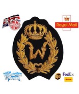 Bullion Embroidered Ralph Alphabet &quot;W&quot; Red Crown Blazer &quot;Handmade&quot;Bullio... - $32.79 CAD