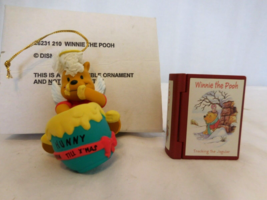 Grolier Disney Ornament Winnie the Pooh Hunny Pot The Pooh #4 Tracking T... - $17.83