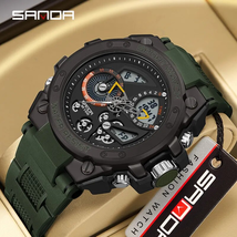 Men&#39;S Watch Electric Watch Multi-Function Fashion Trend Outdoor Luminous... - £21.14 GBP