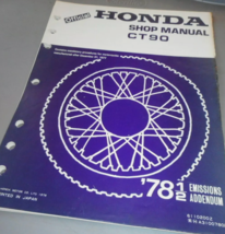 Honda CT90 78 1/2 Emissions Addendum emissions addendum 6110200Z - $15.80