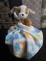 Little Miracles Costco Aqua Blue Orange Yellow Green Squares Security Blanket - $34.65