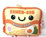 Ramen-San Noodle Soup Ramen Noodles Plush Pillow 9” by Fiesta Orange New - $15.95