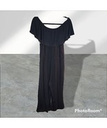 Womans Soft Surroundings Cropped Wide Leg Knit Jumpsuit Sleeveless Size ... - $25.00