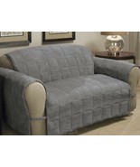 Ultimate-Grey Extra Long Sofa Protector Quilted Polyester Resists Stains - €49,15 EUR