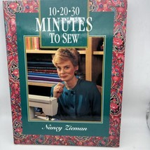 Autographed Nancy Zieman 10 20 30 Minutes to Sew Book *READ* - £11.98 GBP