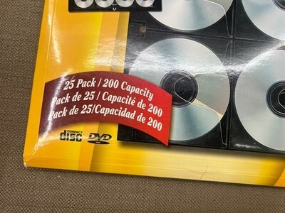 Fellowes CD/DVD 4X4 Binder Sheets/Double Sided /Sleeves/ Holds 200 Discs  Item image 3