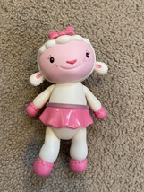 Disney Lambie Lamb Doc McStuffins 7&quot; Plastic Poseable Figure Pink Doll Toy - £8.88 GBP