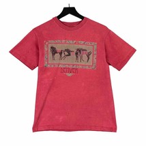 Vintage Denver CO Red Shirt Mens M Distressed Anvil Tag Retro City Tee Top - $20.67